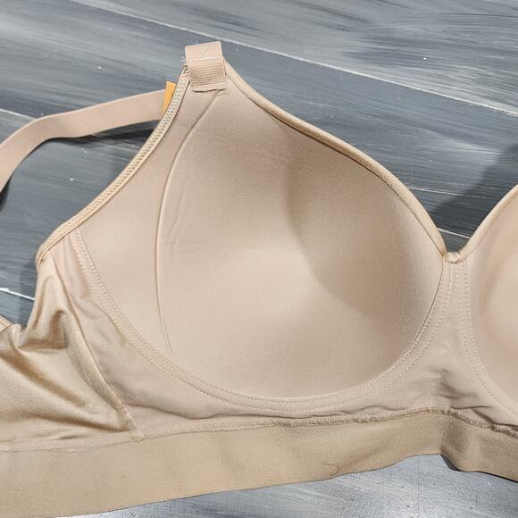 Bali Bra 38DD One Smooth U Bounce Control Wirefree Bra DF3458 Beige - Picture 9 of 9